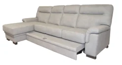 Bissolo Casa Divani Angolari<SALOTTO FLAVIA CON PENISOLA SX IN TESSUTO GRIGIO CHIARO: vendita online SALOTTO FLAVIA CON PENISOLA SX IN TESSUTO GRIGIO CHIARO in offerta