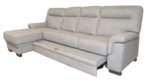 Bissolo Casa Divani Angolari<SALOTTO FLAVIA CON PENISOLA SX IN TESSUTO GRIGIO CHIARO: vendita online SALOTTO FLAVIA CON PENISOLA SX IN TESSUTO GRIGIO CHIARO in offerta