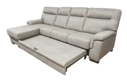Bissolo Casa Divani Angolari<SALOTTO FLAVIA CON PENISOLA SX IN TESSUTO GRIGIO CHIARO: vendita online SALOTTO FLAVIA CON PENISOLA SX IN TESSUTO GRIGIO CHIARO in offerta