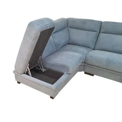 Bissolo Casa Divani Angolari<SALOTTO FLAVIA CON PENISOLA SX IN TESSUTO BLUE: vendita online SALOTTO FLAVIA CON PENISOLA SX IN TESSUTO BLUE in offerta