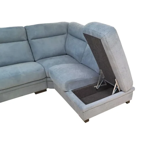 Bissolo Casa Divani Angolari<SALOTTO FLAVIA CON PENISOLA DX IN TESSUTO BLUE: vendita online SALOTTO FLAVIA CON PENISOLA DX IN TESSUTO BLUE in offerta