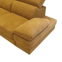 Bissolo Casa Divani Angolari<SALOTTO GIADA ANGOLARE SX IN TESSUTO OCRA: vendita online SALOTTO GIADA ANGOLARE SX IN TESSUTO OCRA in offerta