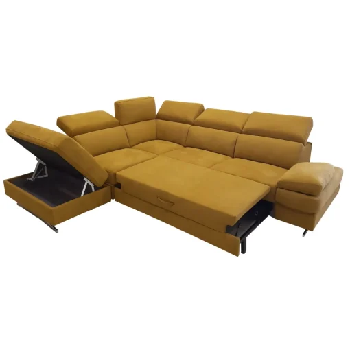 Bissolo Casa Divani Angolari<SALOTTO GIADA ANGOLARE SX IN TESSUTO OCRA: vendita online SALOTTO GIADA ANGOLARE SX IN TESSUTO OCRA in offerta