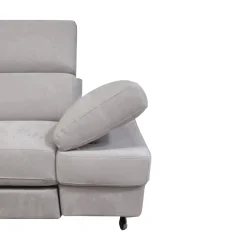 Bissolo Casa Divani Angolari<SALOTTO GIADA ANGOLARE SX IN TESSUTO GRIGIO CHIARO: vendita online SALOTTO GIADA ANGOLARE SX IN TESSUTO GRIGIO CHIARO in offerta