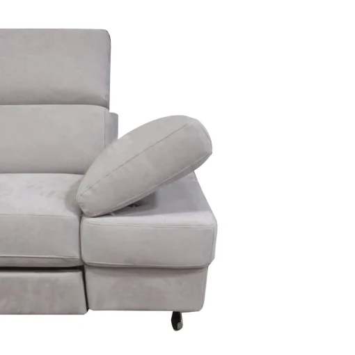 Bissolo Casa Divani Angolari<SALOTTO GIADA ANGOLARE SX IN TESSUTO GRIGIO CHIARO: vendita online SALOTTO GIADA ANGOLARE SX IN TESSUTO GRIGIO CHIARO in offerta