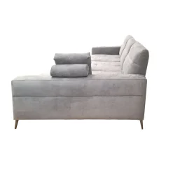 Bissolo Casa Divani Angolari<SALOTTO GINKO ANGOLRE DX CON CARRELLO ESTRAIBILE IN TESSUTO NABUCCO GRIGIO: vendita online SALOTTO GINKO ANGOLRE DX CON CARRELLO ESTRAIBILE IN TESSUTO NABUCCO GRIGIO in offerta