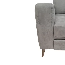 Bissolo Casa Divani Angolari<SALOTTO GINKO ANGOLRE DX CON CARRELLO ESTRAIBILE IN TESSUTO NABUCCO GRIGIO: vendita online SALOTTO GINKO ANGOLRE DX CON CARRELLO ESTRAIBILE IN TESSUTO NABUCCO GRIGIO in offerta