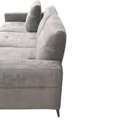 Bissolo Casa Divani Angolari<SALOTTO GINKO ANGOLRE SX CON CARRELLO ESTRAIBILE IN TESSUTO NABUCCO GRIGIO: vendita online SALOTTO GINKO ANGOLRE SX CON CARRELLO ESTRAIBILE IN TESSUTO NABUCCO GRIGIO in offerta