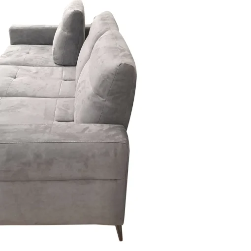 Bissolo Casa Divani Angolari<SALOTTO GINKO ANGOLRE SX CON CARRELLO ESTRAIBILE IN TESSUTO NABUCCO GRIGIO: vendita online SALOTTO GINKO ANGOLRE SX CON CARRELLO ESTRAIBILE IN TESSUTO NABUCCO GRIGIO in offerta