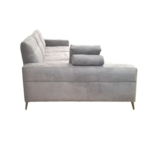 Bissolo Casa Divani Angolari<SALOTTO GINKO ANGOLRE SX CON CARRELLO ESTRAIBILE IN TESSUTO NABUCCO GRIGIO: vendita online SALOTTO GINKO ANGOLRE SX CON CARRELLO ESTRAIBILE IN TESSUTO NABUCCO GRIGIO in offerta