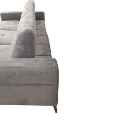 Bissolo Casa Divani Angolari<SALOTTO GINKO ANGOLRE SX CON CARRELLO ESTRAIBILE IN TESSUTO NABUCCO GRIGIO: vendita online SALOTTO GINKO ANGOLRE SX CON CARRELLO ESTRAIBILE IN TESSUTO NABUCCO GRIGIO in offerta