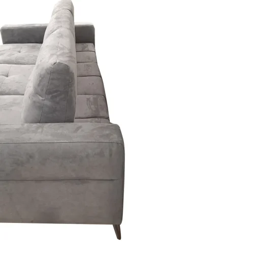 Bissolo Casa Divani Angolari<SALOTTO GINKO ANGOLRE SX CON CARRELLO ESTRAIBILE IN TESSUTO NABUCCO GRIGIO: vendita online SALOTTO GINKO ANGOLRE SX CON CARRELLO ESTRAIBILE IN TESSUTO NABUCCO GRIGIO in offerta