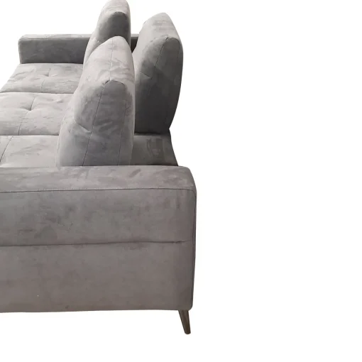 Bissolo Casa Divani Angolari<SALOTTO GINKO ANGOLRE SX CON CARRELLO ESTRAIBILE IN TESSUTO NABUCCO GRIGIO: vendita online SALOTTO GINKO ANGOLRE SX CON CARRELLO ESTRAIBILE IN TESSUTO NABUCCO GRIGIO in offerta