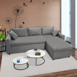 Bissolo Casa Divani Angolari<SALOTTO GOLF CON PENISOLA IN TESSUTO GRIGIO: vendita online SALOTTO GOLF CON PENISOLA IN TESSUTO GRIGIO in offerta