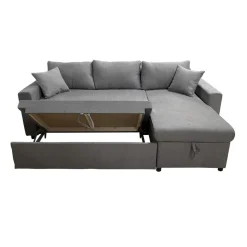Bissolo Casa Divani Angolari<SALOTTO GOLF CON PENISOLA IN TESSUTO GRIGIO: vendita online SALOTTO GOLF CON PENISOLA IN TESSUTO GRIGIO in offerta