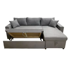 Bissolo Casa Divani Angolari<SALOTTO GOLF CON PENISOLA IN TESSUTO GRIGIO: vendita online SALOTTO GOLF CON PENISOLA IN TESSUTO GRIGIO in offerta