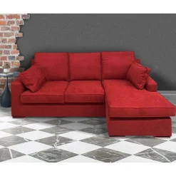 Bissolo Casa Divani Angolari<SALOTTO HELEN CON PENISOLA IN TESSUTO BORDEAUX: vendita online SALOTTO HELEN CON PENISOLA IN TESSUTO BORDEAUX in offerta
