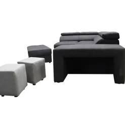 Bissolo Casa Divani Angolari<Salotto in tessuto con carrello online