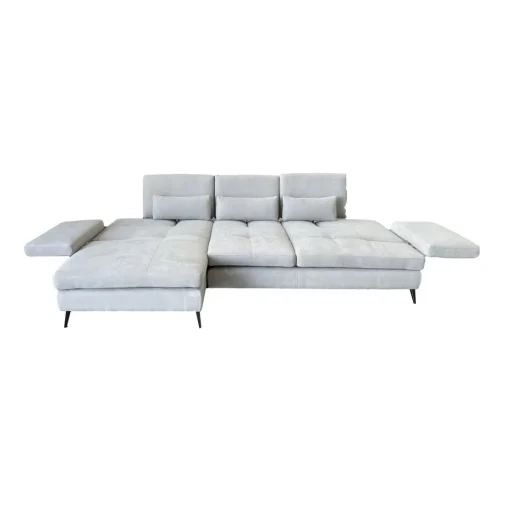 Bissolo Casa Divani Angolari<SALOTTO MOD. ELENA CON PENISOLA SX IN TESSUTO GRIGIO: vendita online SALOTTO MOD. ELENA CON PENISOLA SX IN TESSUTO GRIGIO in offerta