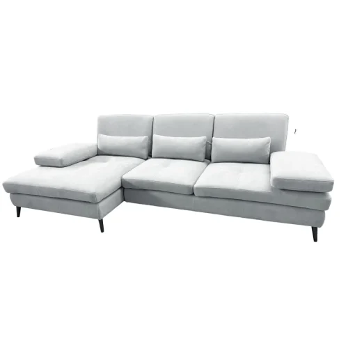 Bissolo Casa Divani Angolari<SALOTTO MOD. ELENA CON PENISOLA SX IN TESSUTO GRIGIO: vendita online SALOTTO MOD. ELENA CON PENISOLA SX IN TESSUTO GRIGIO in offerta