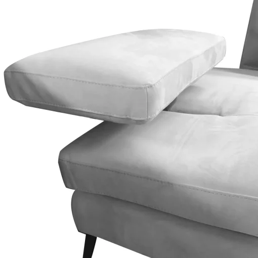 Bissolo Casa Divani Angolari<SALOTTO MOD. ELENA CON PENISOLA SX IN TESSUTO GRIGIO: vendita online SALOTTO MOD. ELENA CON PENISOLA SX IN TESSUTO GRIGIO in offerta