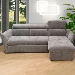 Bissolo Casa Divani Angolari<SALOTTO MONSERAT PENISOLA DX IN TESSUTO GRIGIO : vendita online SALOTTO MONSERAT PENISOLA DX IN TESSUTO GRIGIO in offerta