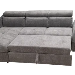Bissolo Casa Divani Angolari<SALOTTO MONSERAT PENISOLA SX IN TESSUTO GRIGIO: vendita online SALOTTO MONSERAT PENISOLA SX IN TESSUTO GRIGIO in offerta