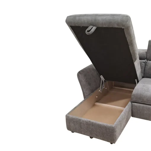 Bissolo Casa Divani Angolari<SALOTTO MONSERAT PENISOLA SX IN TESSUTO GRIGIO: vendita online SALOTTO MONSERAT PENISOLA SX IN TESSUTO GRIGIO in offerta