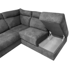 Bissolo Casa Divani Letto|Divani Angolari<SALOTTO RYAN ANGOLARE DX CON RETE ELETTROSALDATA IN TESSUTO GRAFITE: vendita online SALOTTO RYAN ANGOLARE DX CON RETE ELETTROSALDATA IN TESSUTO GRAFITE in offerta