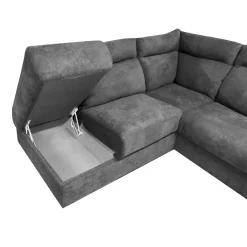 Bissolo Casa Divani Letto|Divani Angolari<SALOTTO RYAN ANGOLARE SX CON RETE ELETTROSALDATA IN TESSUTO GRAFITE: vendita online SALOTTO RYAN ANGOLARE SX CON RETE ELETTROSALDATA IN TESSUTO GRAFITE in offerta