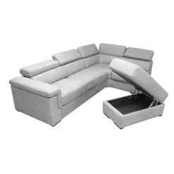 Bissolo Casa Divani Letto|Divani Angolari<SALOTTO TETRIS ANGOLARE DX CON RETE ELETTROSALDATA IN TESSUTO GRIGIO CHIARO: vendita online SALOTTO TETRIS ANGOLARE DX CON RETE ELETTROSALDATA IN TESSUTO GRIGIO CHIARO in offerta
