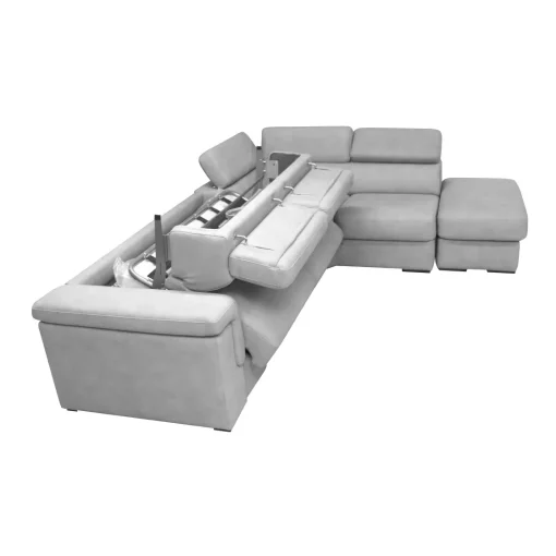 Bissolo Casa Divani Letto|Divani Angolari<SALOTTO TETRIS ANGOLARE DX CON RETE ELETTROSALDATA IN TESSUTO GRIGIO CHIARO: vendita online SALOTTO TETRIS ANGOLARE DX CON RETE ELETTROSALDATA IN TESSUTO GRIGIO CHIARO in offerta