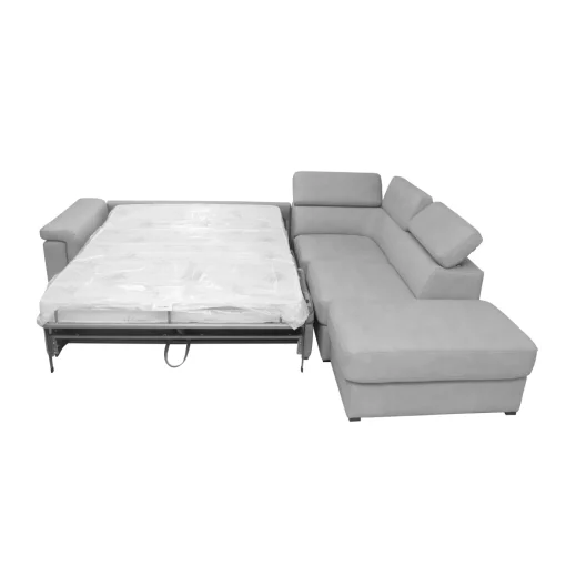 Bissolo Casa Divani Letto|Divani Angolari<SALOTTO TETRIS ANGOLARE DX CON RETE ELETTROSALDATA IN TESSUTO GRIGIO CHIARO: vendita online SALOTTO TETRIS ANGOLARE DX CON RETE ELETTROSALDATA IN TESSUTO GRIGIO CHIARO in offerta