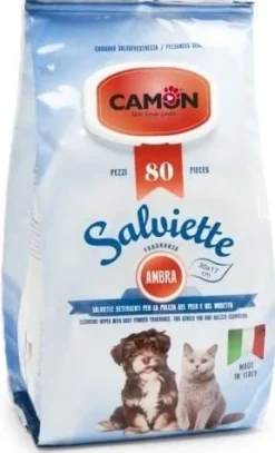 Bissolo Casa Accessori Igiene<SALVIETTE 100PZ PER CANI/GATTI FRAGRANZA AMBRA: vendita online SALVIETTE 100PZ PER CANI/GATTI FRAGRANZA AMBRA in offerta