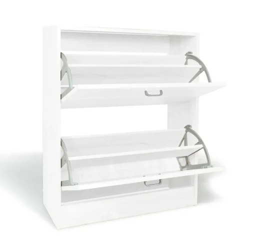 Bissolo Casa Scarpiere<SCARPIERA 2 RIBALTE CM 63X24 H.80 ROVERE SBIANCATO : vendita online SCARPIERA 2 RIBALTE CM 63X24 H.80 ROVERE SBIANCATO in offerta