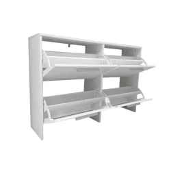 Bissolo Casa Scarpiere<SCARPIERA 4 RIBALTE MOD. ANJA CM 120X28 H. 80 BIANCO : vendita online SCARPIERA 4 RIBALTE MOD. ANJA CM 120X28 H. 80 BIANCO in offerta