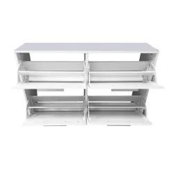 Bissolo Casa Scarpiere<SCARPIERA 4 RIBALTE MOD. ANJA CM 120X28 H. 80 BIANCO : vendita online SCARPIERA 4 RIBALTE MOD. ANJA CM 120X28 H. 80 BIANCO in offerta