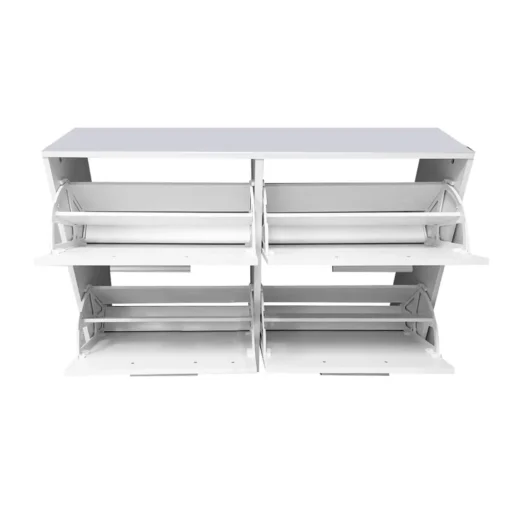 Bissolo Casa Scarpiere<SCARPIERA 4 RIBALTE MOD. ANJA CM 120X28 H. 80 BIANCO : vendita online SCARPIERA 4 RIBALTE MOD. ANJA CM 120X28 H. 80 BIANCO in offerta