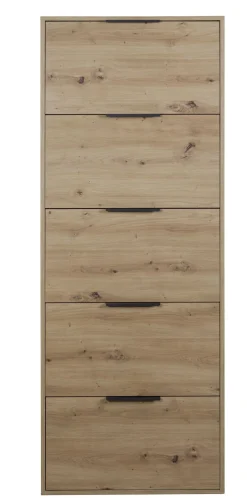 Bissolo Casa Scarpiere<SCARPIERA 5 RIBALTE MOD. ESPRESSO CM 65X15 H.173.5 ROVERE ARTISAN : vendita online SCARPIERA 5 RIBALTE MOD. ESPRESSO CM 65X15 H.173.5 ROVERE ARTISAN in offerta