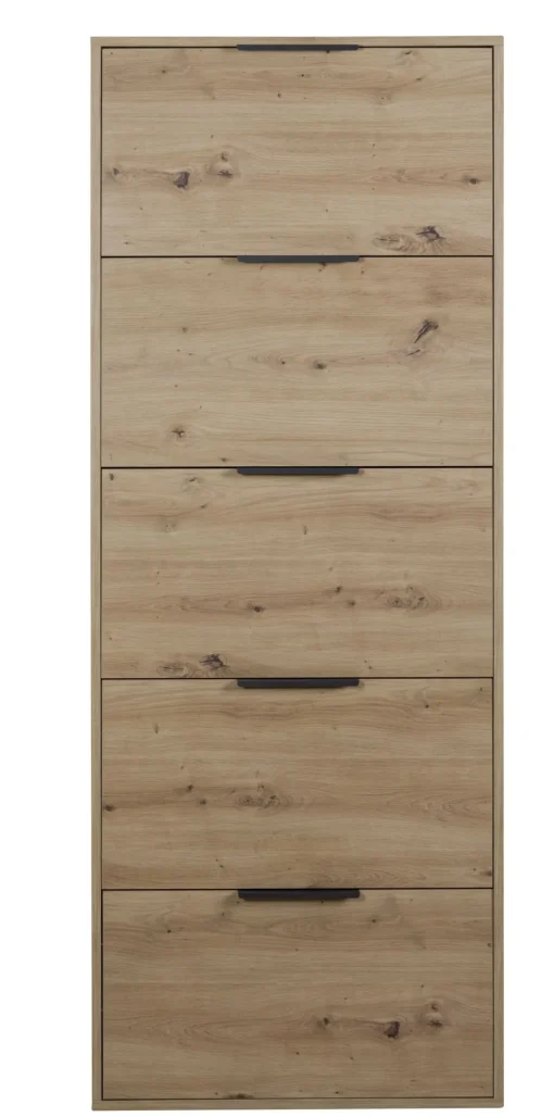 Bissolo Casa Scarpiere<SCARPIERA 5 RIBALTE MOD. ESPRESSO CM 65X15 H.173.5 ROVERE ARTISAN : vendita online SCARPIERA 5 RIBALTE MOD. ESPRESSO CM 65X15 H.173.5 ROVERE ARTISAN in offerta