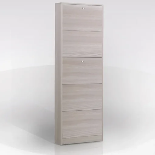 Bissolo Casa Scarpiere<SCARPIERA 5 RIBALTE MOD. MULTIUSO CM 62X18 H. 182 OLMO : vendita online SCARPIERA 5 RIBALTE MOD. MULTIUSO CM 62X18 H. 182 OLMO in offerta
