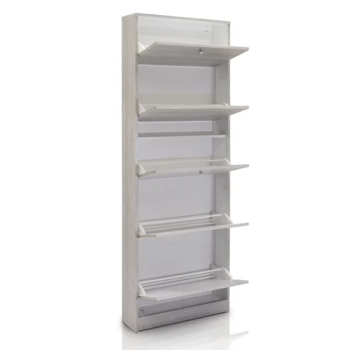 Bissolo Casa Scarpiere<SCARPIERA 5 RIBALTE MOD. MULTIUSO CM 62X18 H. 182 OLMO : vendita online SCARPIERA 5 RIBALTE MOD. MULTIUSO CM 62X18 H. 182 OLMO in offerta