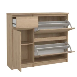 Bissolo Casa Scarpiere<SCARPIERA 2 RIBALTE MOD. NAIA CM 108,9X31,5 H. 92,9 HICKORY JACKSON : vendita online SCARPIERA 2 RIBALTE MOD. NAIA CM 108,9X31,5 H. 92,9 HICKORY JACKSON in offerta