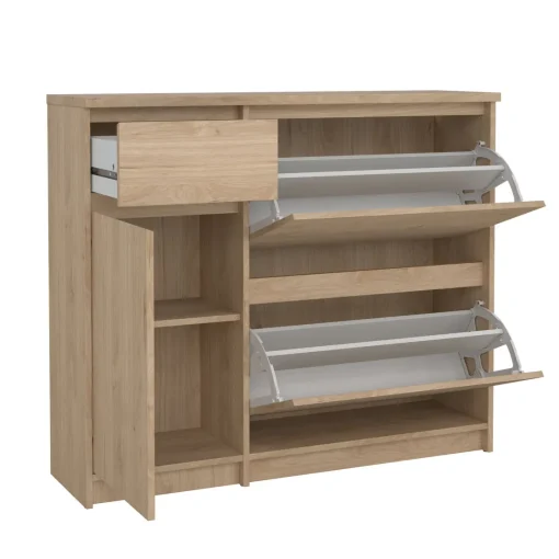 Bissolo Casa Scarpiere<SCARPIERA 2 RIBALTE MOD. NAIA CM 108,9X31,5 H. 92,9 HICKORY JACKSON : vendita online SCARPIERA 2 RIBALTE MOD. NAIA CM 108,9X31,5 H. 92,9 HICKORY JACKSON in offerta