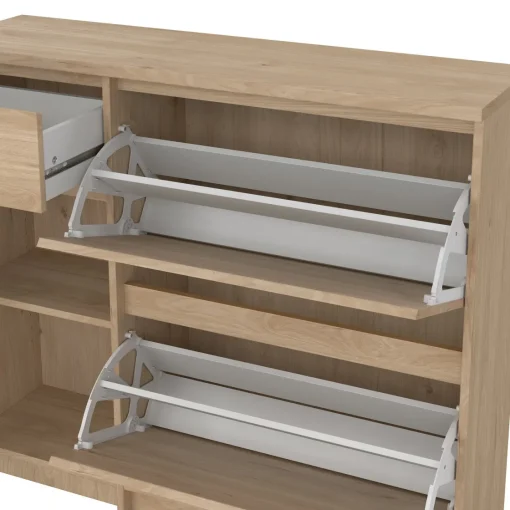 Bissolo Casa Scarpiere<SCARPIERA 2 RIBALTE MOD. NAIA CM 108,9X31,5 H. 92,9 HICKORY JACKSON : vendita online SCARPIERA 2 RIBALTE MOD. NAIA CM 108,9X31,5 H. 92,9 HICKORY JACKSON in offerta