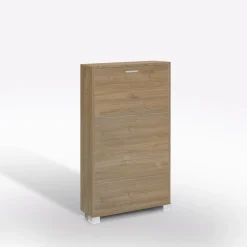 Bissolo Casa Scarpiere<SCARPIERA 3 RIBALTE MOD. QUADRANTE 70X18 H. 118 NOCE STELVIO: vendita online SCARPIERA 3 RIBALTE MOD. QUADRANTE 70X18 H. 118 NOCE STELVIO in offerta