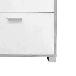 Bissolo Casa Scarpiere<SCARPIERA 5 RIBALTE MOD. QUADRANTE CM 70X18 H.190 CEMENTO E OSSIDO BIANCO : vendita online SCARPIERA 5 RIBALTE MOD. QUADRANTE CM 70X18 H.190 CEMENTO E OSSIDO BIANCO in offerta