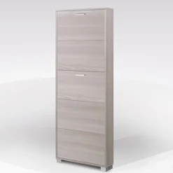 Bissolo Casa Scarpiere<SCARPIERA 5 RIBALTE MOD. QUADRANTE CM 70X18 H.190 OLMO : vendita online SCARPIERA 5 RIBALTE MOD. QUADRANTE CM 70X18 H.190 OLMO in offerta