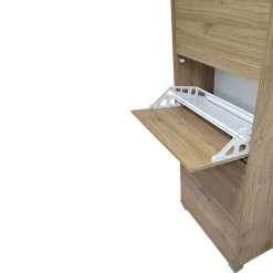 Bissolo Casa Scarpiere<SCARPIERA 5 RIBALTE MOD. QUADRANTE 70X29 H. 190 NOCE STELVIO: vendita online SCARPIERA 5 RIBALTE MOD. QUADRANTE 70X29 H. 190 NOCE STELVIO in offerta