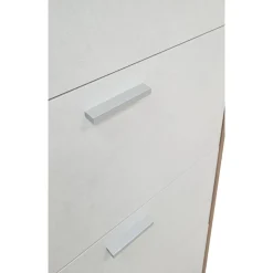 Bissolo Casa Scarpiere<SCARPIERA 5 RIBALTE MOD. QUADRANTE CM 70X29 H.190 NOCE STELVIO E OSSIDO BIANCO: vendita online SCARPIERA 5 RIBALTE MOD. QUADRANTE CM 70X29 H.190 NOCE STELVIO E OSSIDO BIANCO in offerta